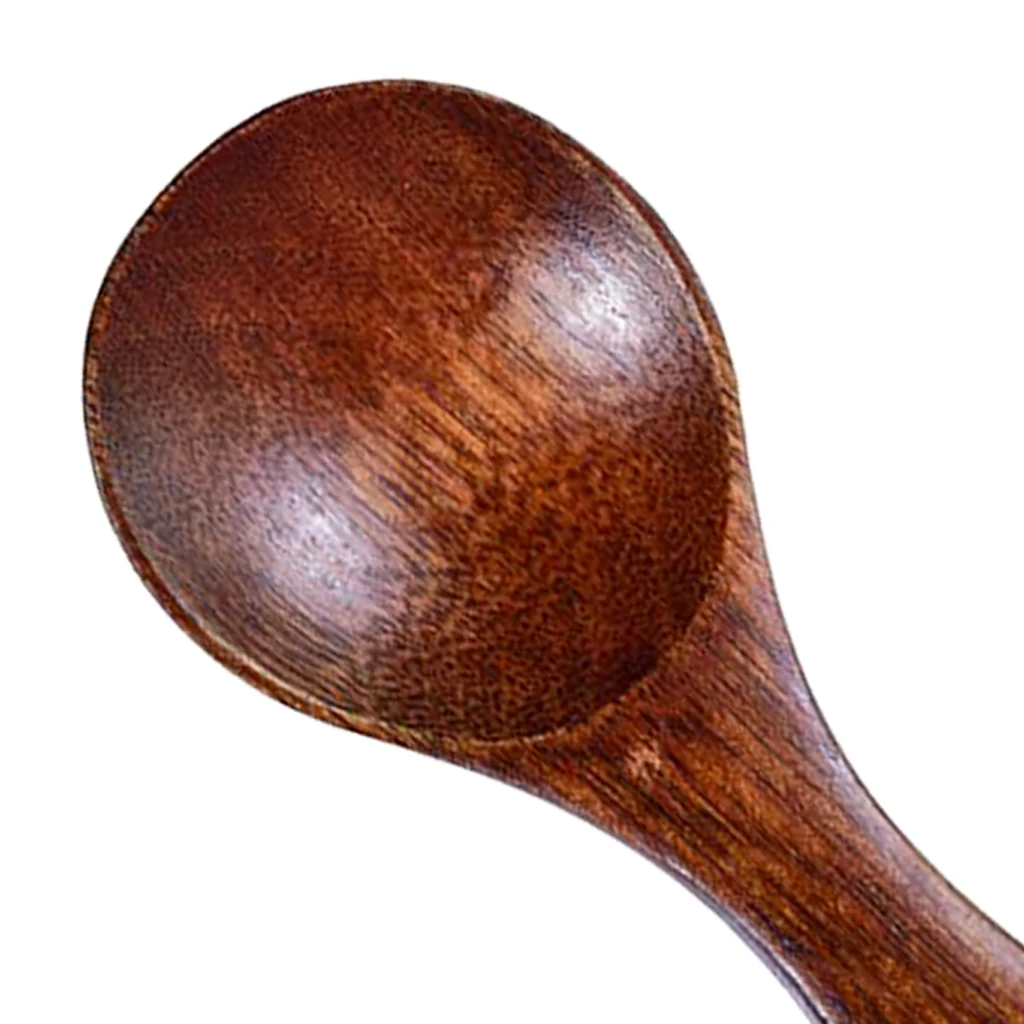 Natural Mini Wooden Scoop for Soups, Condiment , Porridge Seasoning Spoon