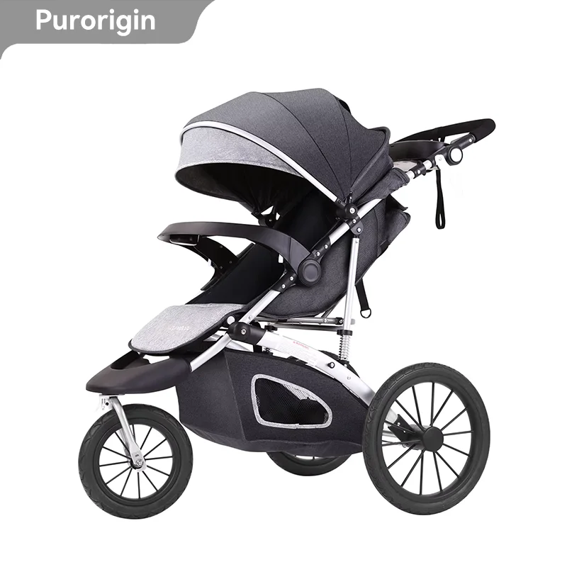 

Purorigin Poussette Bebe 3 Wheels Folding Luxury Safe Comfortable Travel System Tricycle Jogging Stroller Pram For Babies
