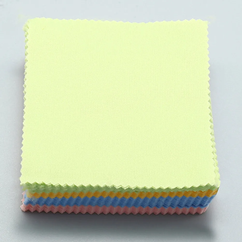 

100 шт. маленьких салфеток из микрофибры для чистки очков, без царапин, для экранов телефонов, компьютерных и камера-объективов, для полировки