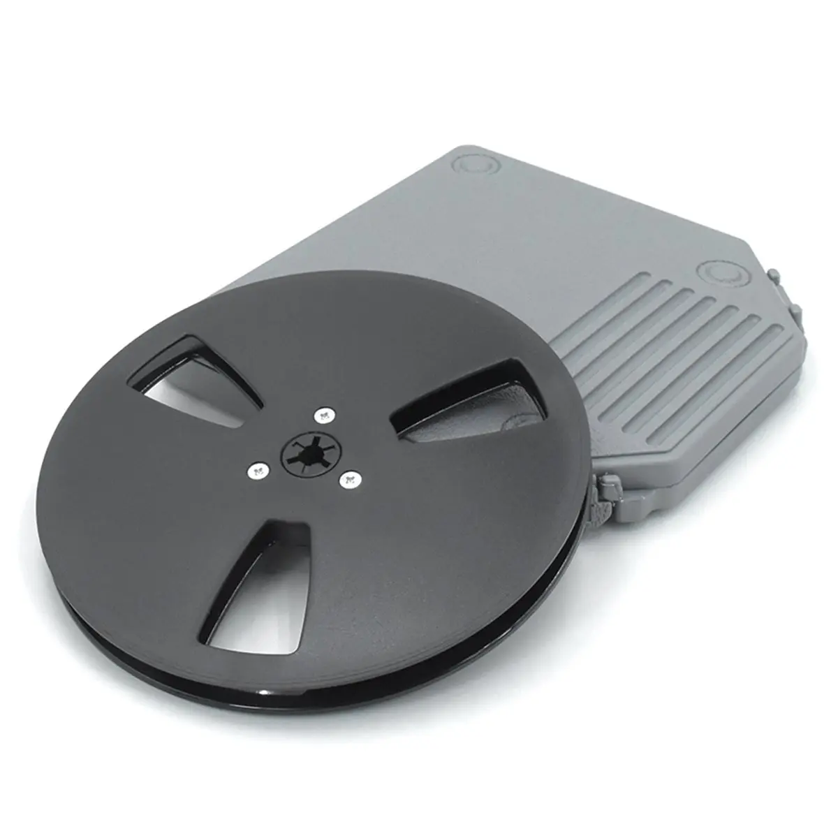 A86G NEW 7 Inch Empty Tape Reel with 3 Holes with Empty Take Up Reels Storage Box Protection Open Reel Recording Tape Box Case