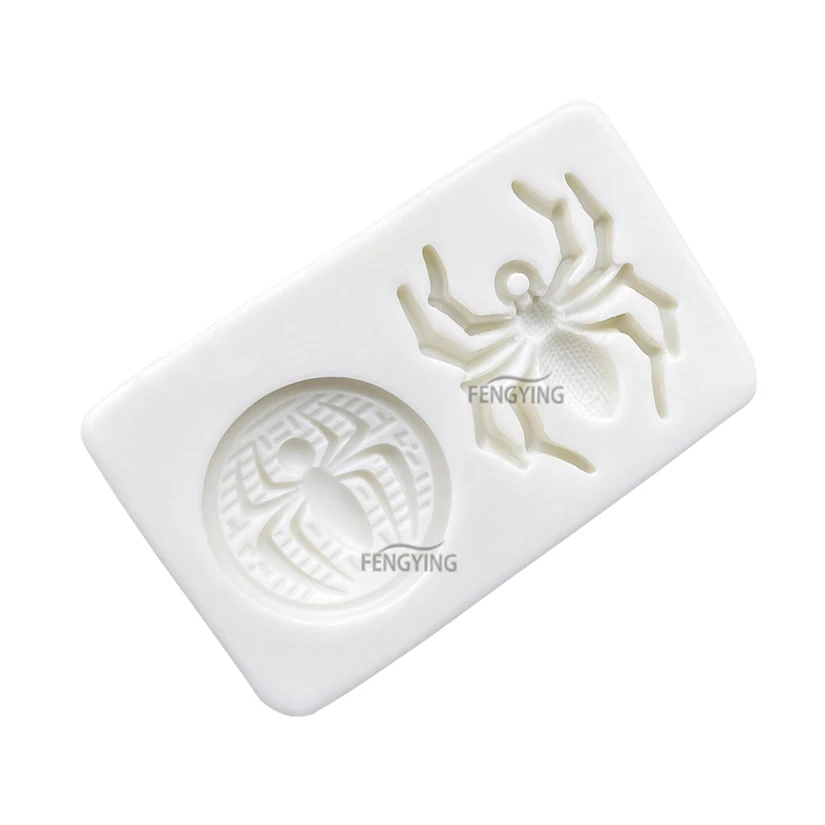 Spider Halloween Silicone Cake Baking Mold Sugarcraft Chocolate Cupcake Resin Tools Fondant Decorating Tools