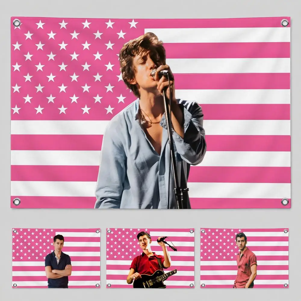 Singer Alex Turner Arctic Monkeys Flags Home Yard & Garden Decor Banner - Indoor Outdoor Wall Hanging Flag