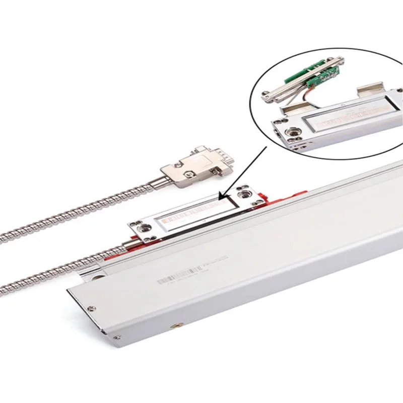 Sino KA300 70 120 170 220 270 320 370 420 5um Linear Optical Scale Encoder with 3m Cable 5V TTL Signal for Milling Lathe Machine