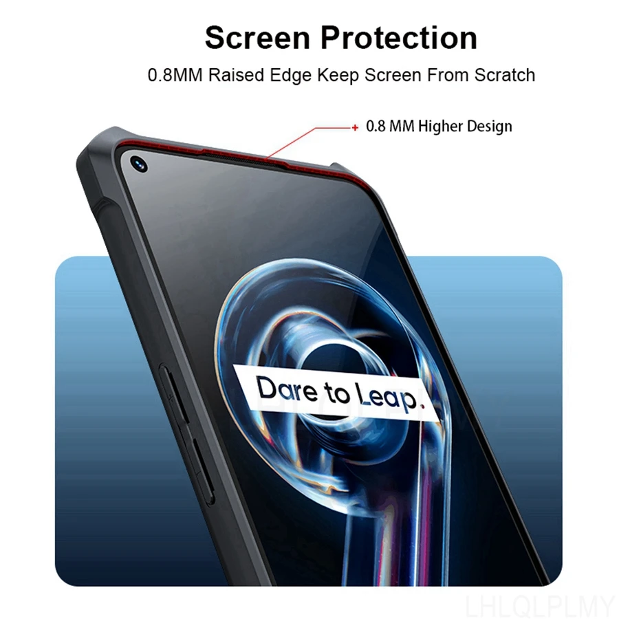 الاكريليك للصدمات سيليكون لينة الحال بالنسبة Realme GT Neo 2 3 3T 6 7 8 9 Pro 5G 6S 6i 7i 8i 9i C21 C21Y C11 2021 الغطاء الواقي