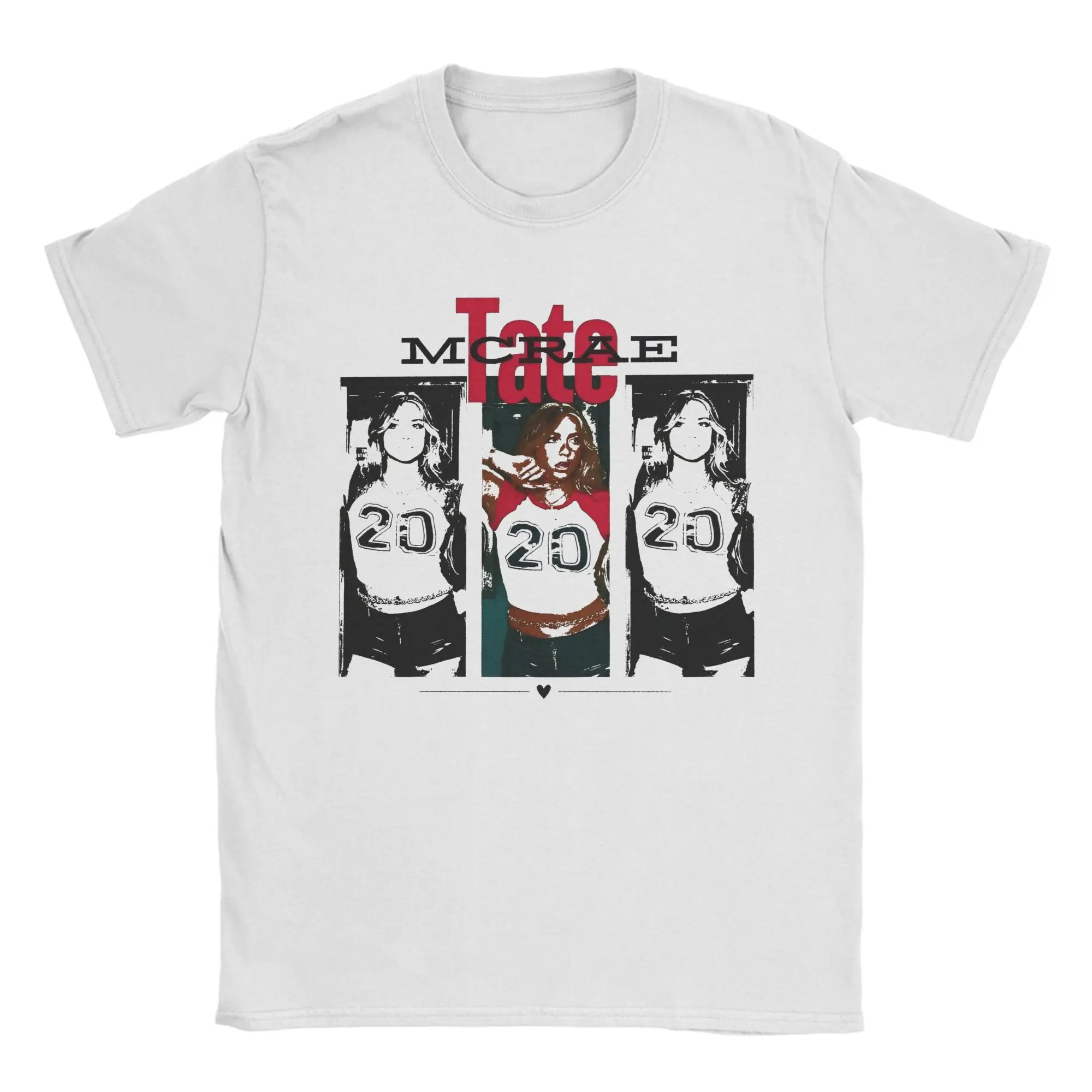 T8 Tate McRae Maglietta da uomo Novità T-shirt Manica corta Colletto tondo T-shirt 100% cotone stampato Top