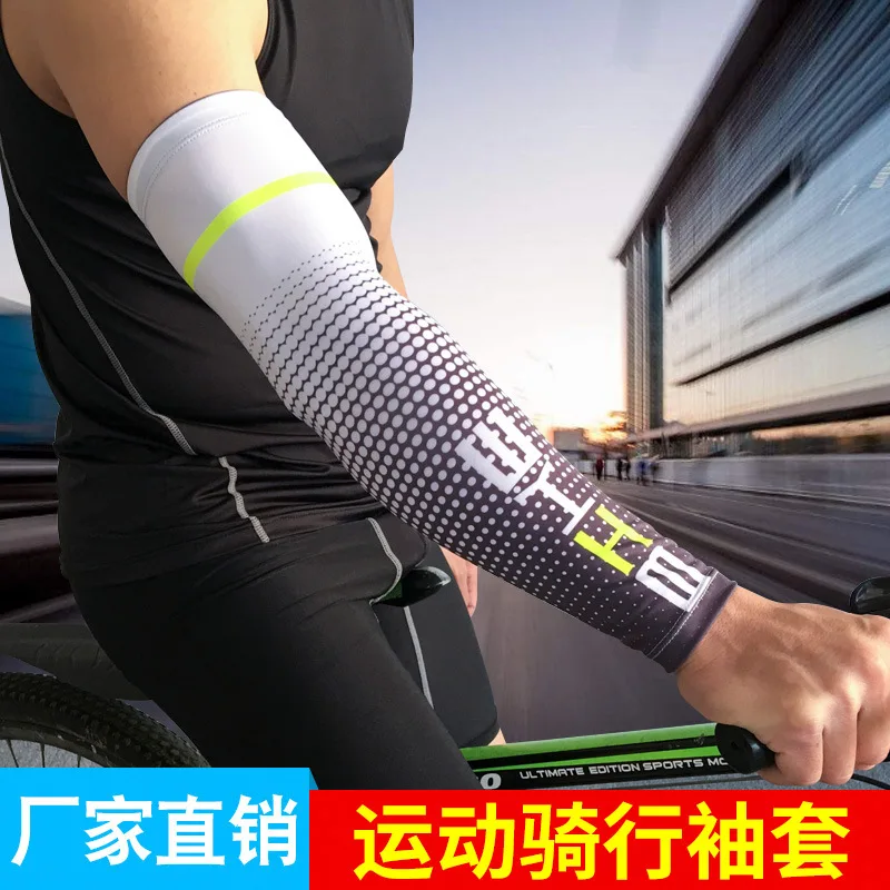 1 คู่วิ่งจักรยาน UV Protection Cuff COVER แขนแขนป้องกันผู้ชายกีฬาแขนอุ่น UV แขนแขน Man ขี่จักรยานแขน