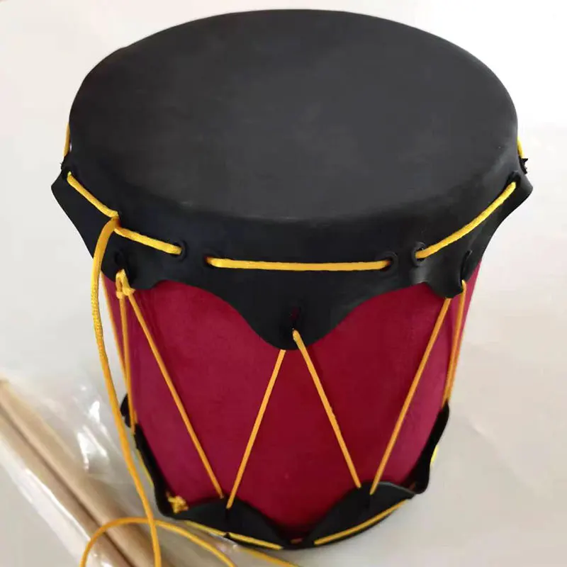 

Children Indian Drums Wooden Hand Drum Meditation Rubber Drum Skin with Drumsticks Children's Musical Instruments Percussion