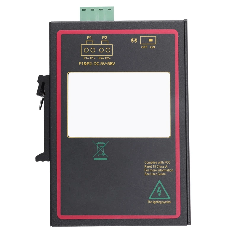 Populer-5-Port RJ45 10/100M Ethernet Desktop Switch HUB Jaringan Laptop DIN Jenis Rel