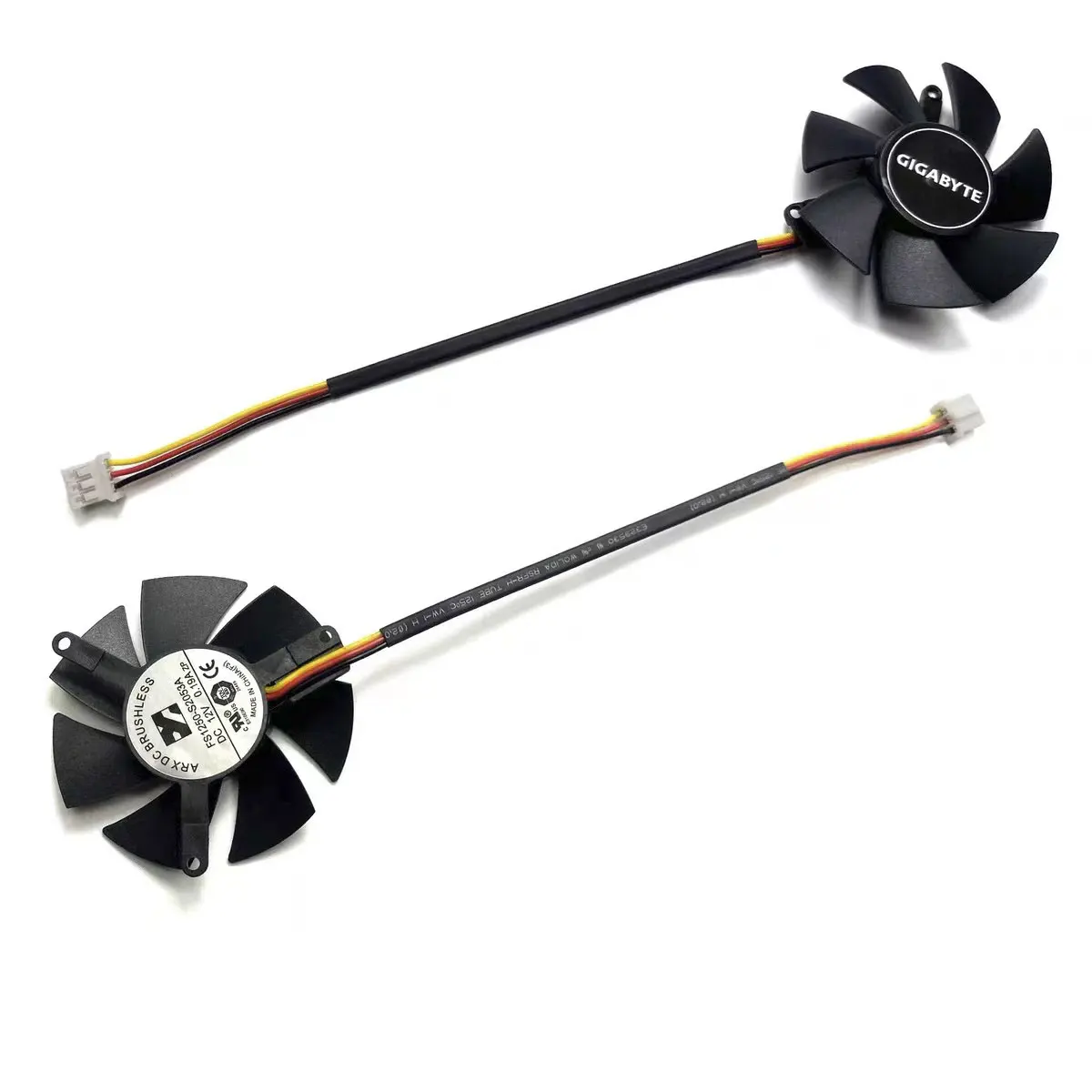 47MM FS1250-S2053A DC 12V 0.19A 3 Broches GTX 1050TI GPU Refroidisseur Ventilateur Pour Gigabyte GTX 1050Ti OC Profil Bas 4G foulant Ventilateur De