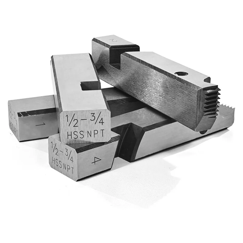 

ABPR-Threading Machine Dies 1/2"-3/4" NPT Pipe Dies, Right-Handed HSS Pipe Threading Dies Fit Pipe Threading Machines