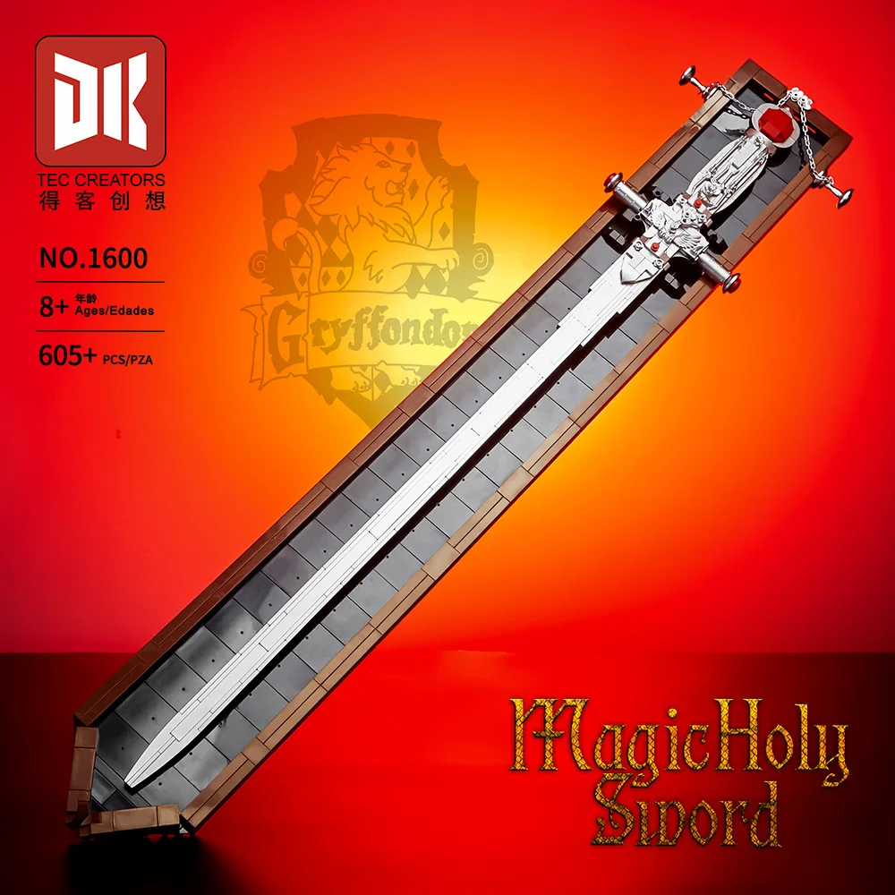 

Новый DK1600 605 шт. MOC творческий волшебный святой меч строительные блоки кирпичи сборка моделей игрушки для детей подарочный набор на день рождения