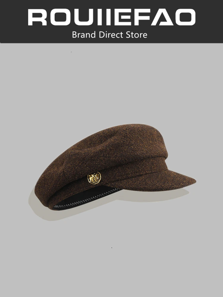 rouiiefao-chapeaux-plats-en-laine-melangee-style-retro-pour-femmes-beret-tendance-automne-hiver-casquette-octogonale-de-newsboy-taille-ajustable