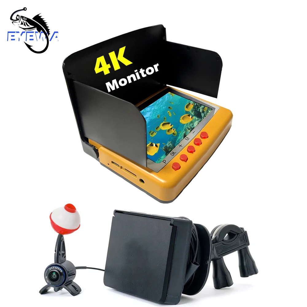 

EYEWA Underwater Fishing Camera Winter/Summer 25m Camera 4.5'' HD Real-time Live Video Camera Underwater With DVR Record