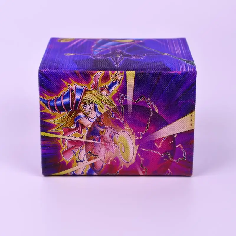 Yu-Gi-Oh! DIY Black Magician Girl Cortical magnetic card box Anime Cartoon Board Game Card Collection Box Holiday gifts