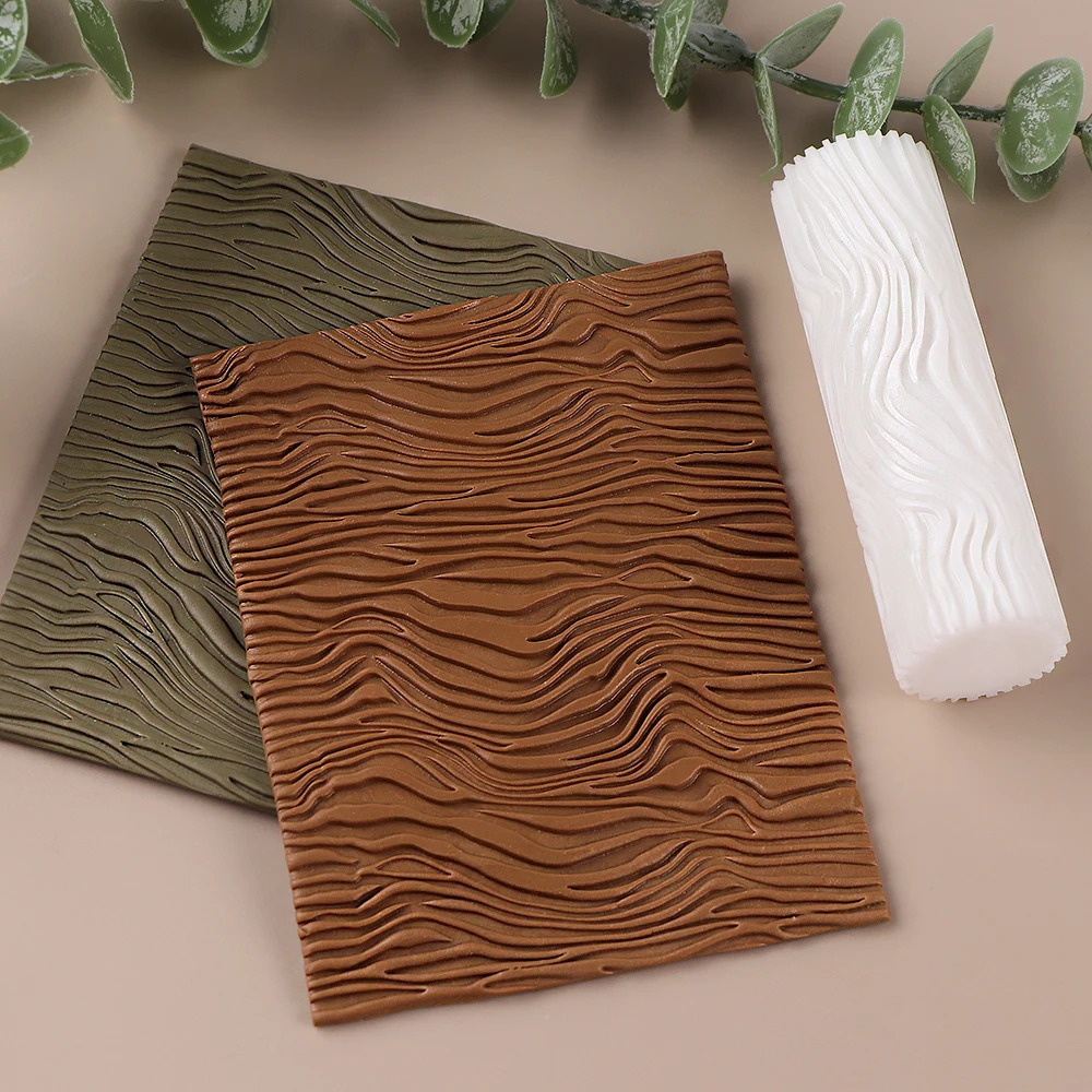 

Polymer Clay Texture Roller-Christmas with Linear Pattern&Smooth Edge Design Crafting Tool for Jewelry Making,Polymer Clay Art