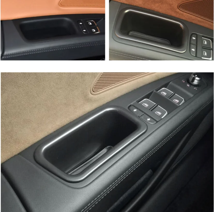 For Audi A3 8V A4 A5 B8 B9 S5 A6 C7 S6 A7 4G S7 A8 S8 Q5 SQ5 Q7 4M Q8 Car Accessories Door Handle Storage Glove Box Phone Holder