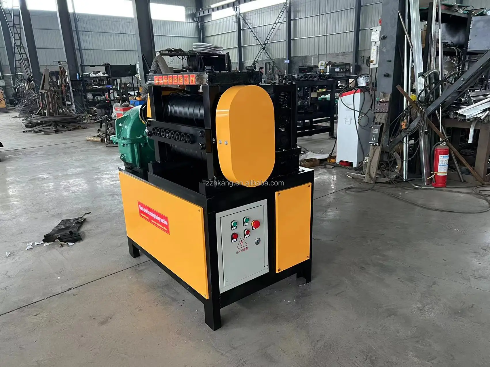 5-7mm 스크랩 철근 교정 및 절단기, 철근 교정기