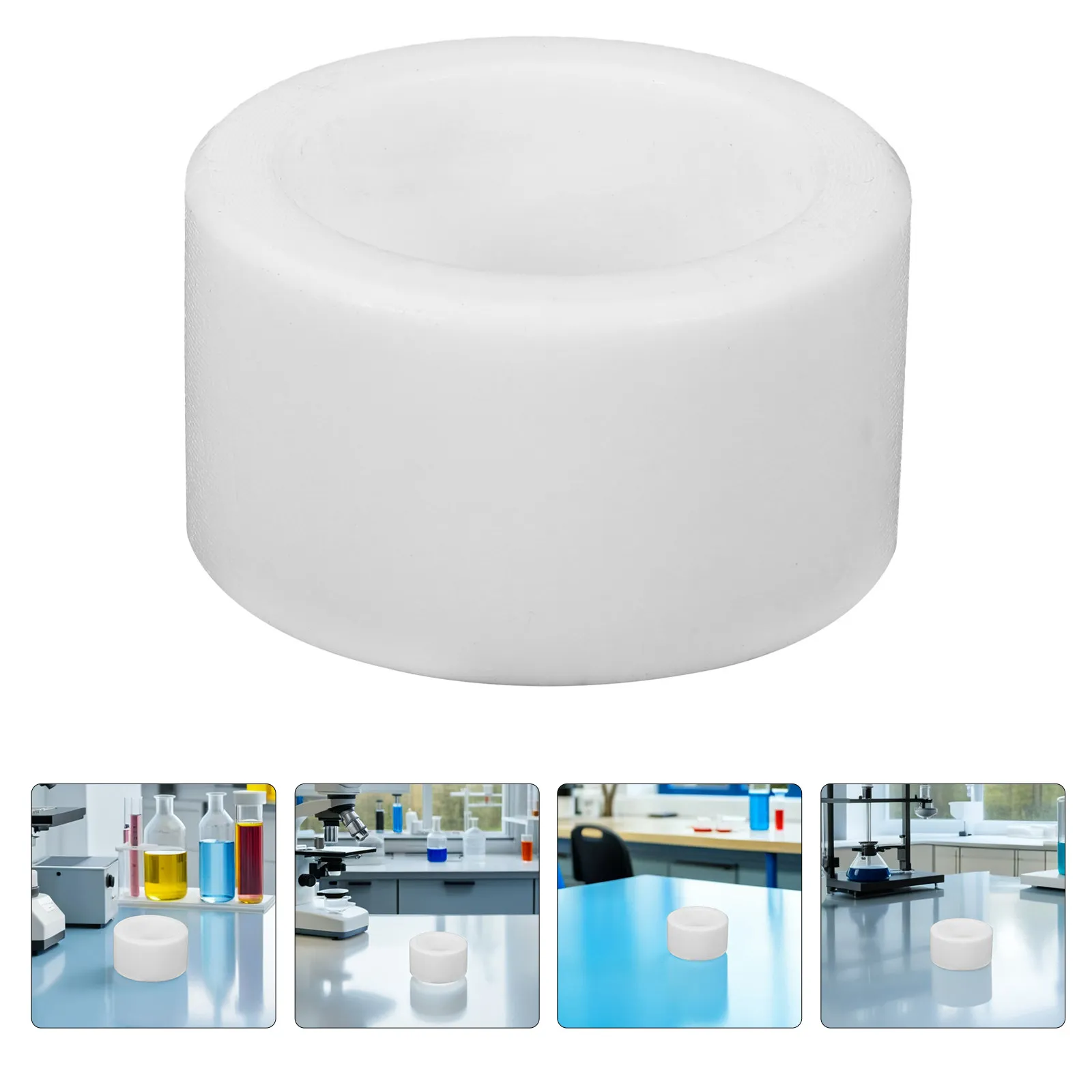 40Mm Mini Evaporating Dish Ptfe Flat Bottom Round Lab Evaporating Dish for Chemistry Cell Culture Tissue Petri Plate Laboratory