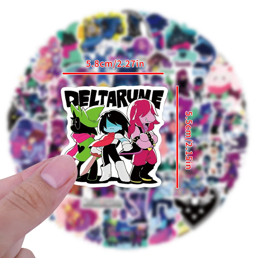10/30/50/110 Stück Lustige Anime-Spiel Deltarune Aufkleber Niedliche Dekorations-Sticker DIY Koffer Gitarre Notizbuch Cartoon-Aufkleber als Geschenk – Detail 3