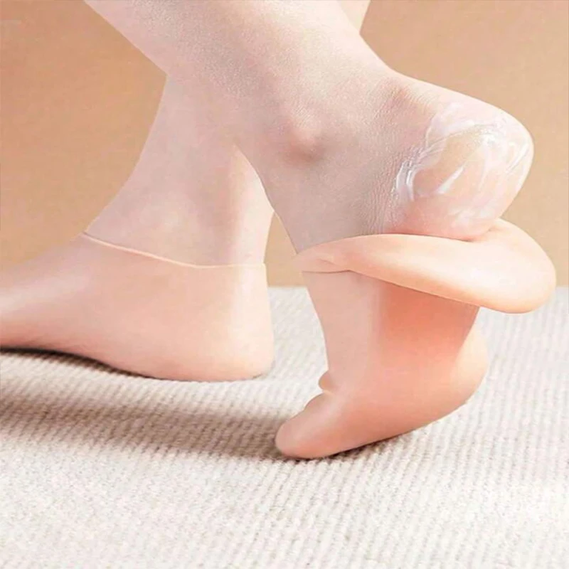 1Pairs Silicone Moisturizing Foot Socks For Dry Cracked Feet Foot Care Socks Spa Pedicure Socks Massage Moisturizing Gel Sock