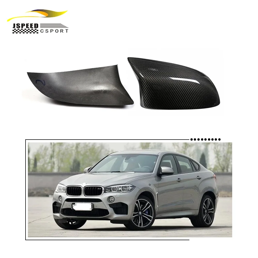 

Подходит для BMW X5M X6M F85 15-18, чехлы для боковых зеркал автомобиля из настоящего сухого углеродного волокна.