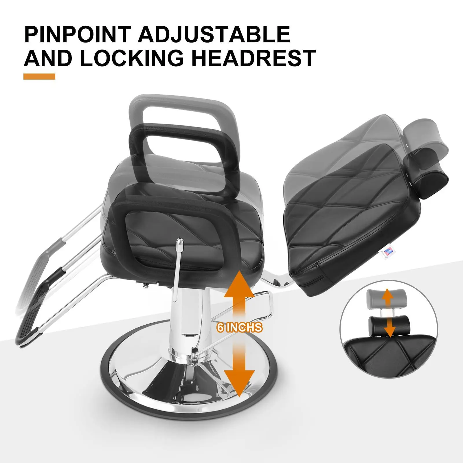 yt-Perm and Dye Hair Chair Beauty Barber Salon Simple Salon Chair Cross Border Home Adjustable Rotary Lift Half Lounge Chair& 2