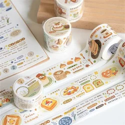 Orange Studio Vintage High Tea Breakfast Lunch Washi PET Tape Planner DIY Card Making Scrapbooking Plan Decorative Sticker
