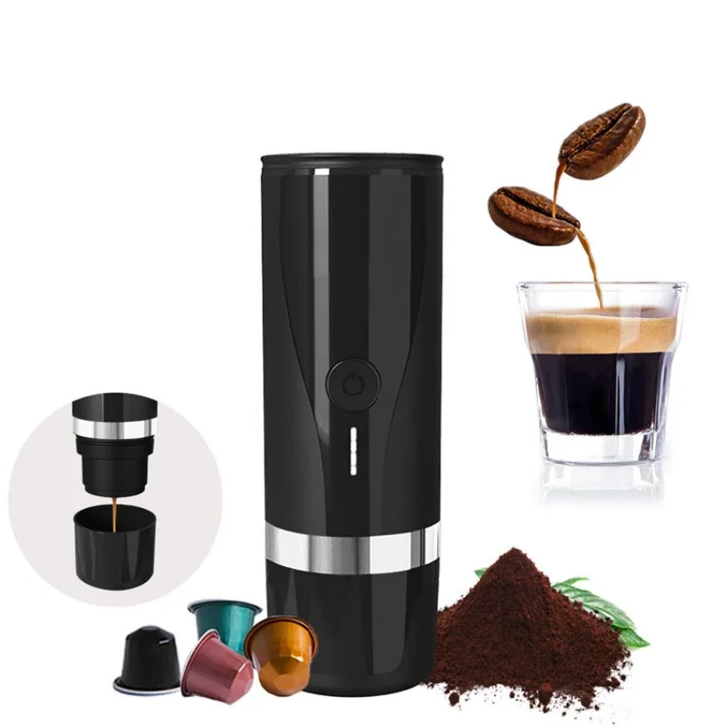 

Portable Electric Italian Coffee Machine Two in One Aluminum Ce OEM Plug in Noname Coffee Machine Capsules Espresso Machine