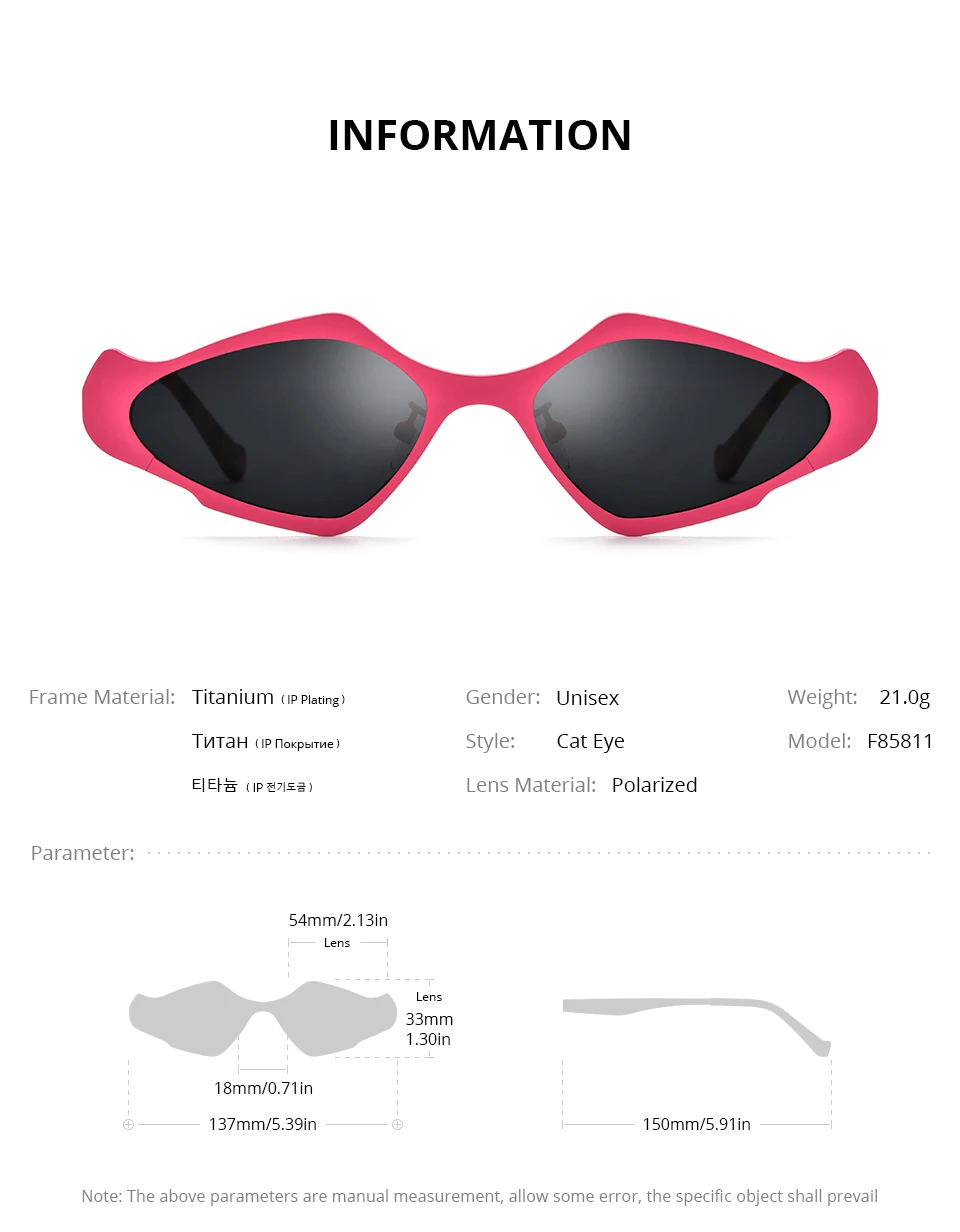 FONEX Titan-Sonnenbrille für Damen, neu im trendigen Markendesign, polarisierte Cateye-Sonnenbrille, hochwertige japanische Cat-Eye-Sonnenbrille 85850 – Detail 21