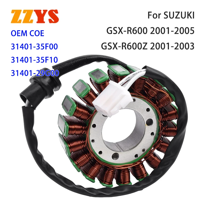 

Магнитный генератор, заряжаемая катушка статора для Suzuki GSX-R600 K1 K2 K3 allook GSX-R600Z GSXR600Z GSXR600 2001-2005 GSXR GSX-R 600