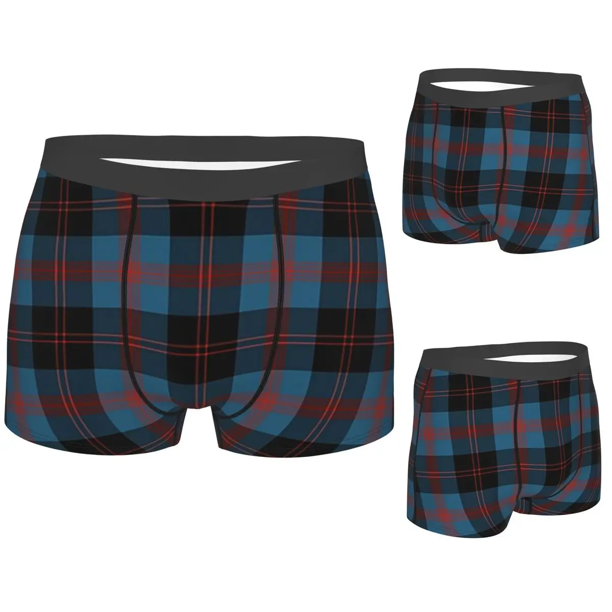 

Boxer Underpants Shorts Angus Scotland District Tartan Panties Men Ventilate Underwear for Homme Man Boyfriend Gift