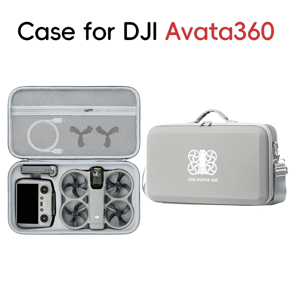 

Портативная сумка для хранения DJI Avata 360 RC 2, жесткий чехол для переноски, дорожная сумка, сумка через плечо для аксессуаров для дронов DJI Avata 360