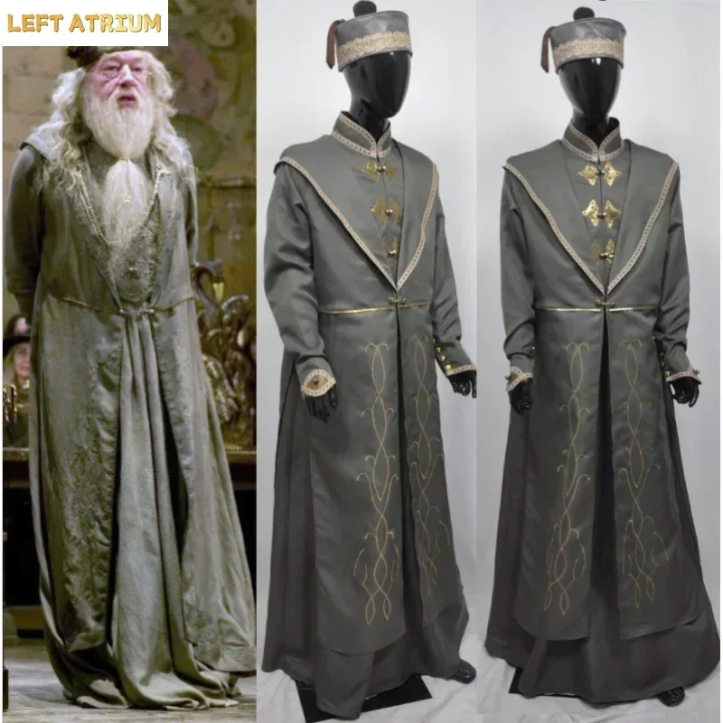 

New 2025 A High quality Halloween Costume Potter Costume Dumbledore Cos Albus Anime Principal Wizardry Costume i1k5u