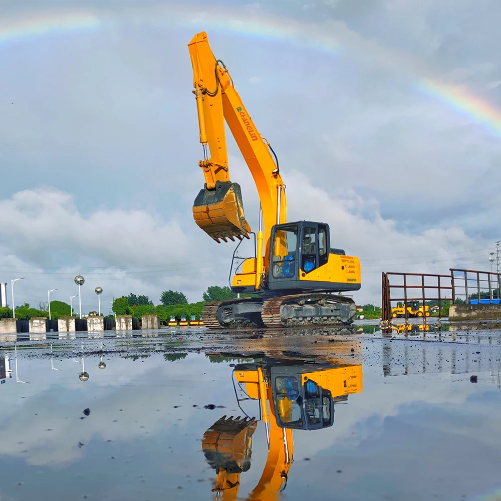 العلامات التجارية 21 طن حفارة مجنزرة هيدروليكية