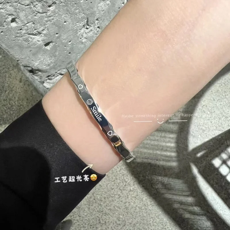 S9999 Bracelet Women Push-Pull Solid Silver Jewelry Girlfriend On Valentine'S Day
