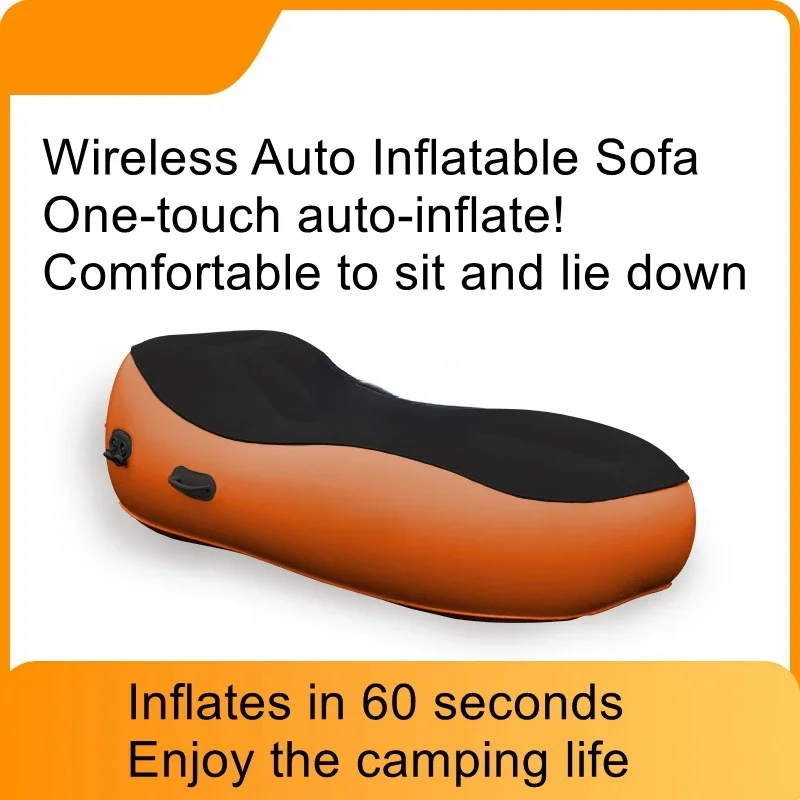 Fully automatic inflatable sofa air mattress outdoor camping portable lazy lunch break hit the ground household air lounger