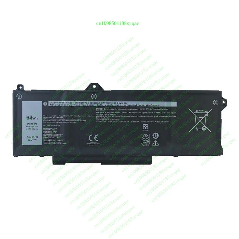 

GRT01 Аккумулятор для Latitude 14 5421 5431 Precision 14 3470 Precision 15 3561 3571 "% тест"