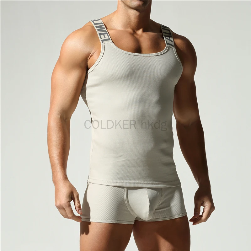 

Sexy Tank Tops and Boxer Shorts Set 2-piece Men's Pajamas Suit Men Undershirts Sleeveless Vest Summer Comfortable Underwear