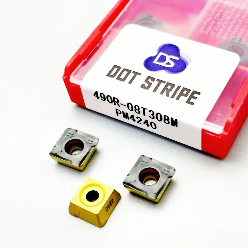 

R490-140408 490R-08T308 PM4240 Carbide Milling Insert for Steel Cutting CNC Machining Tool R490 140408 490R 08T308 PM 4240