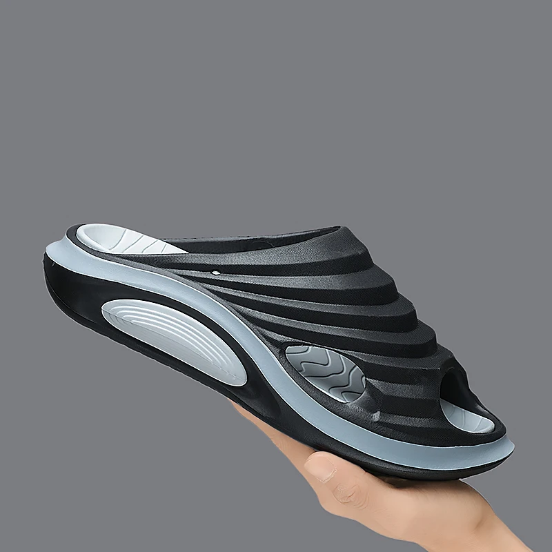 

Men's flip flops for summer wear, anti slip, odor proof, stepping on poop, trendy brand sports sandals, men's one-piece mop