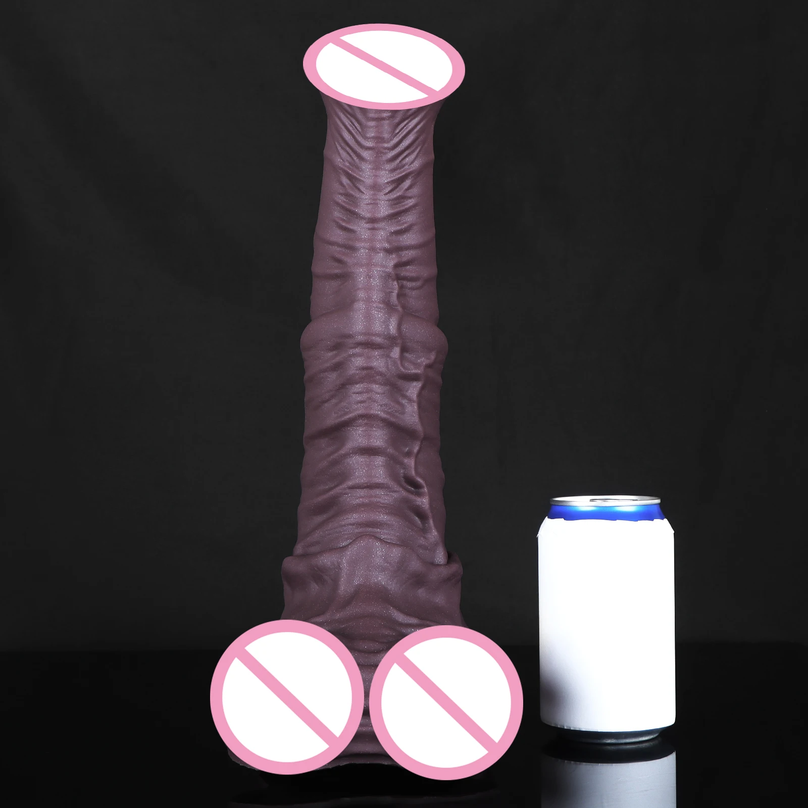 Adult Sex Toys Huge Realistic Horse Dildo Animal Penis Silicone Ribbed Dildo Anal Plug For Women Masturbation Vagina Stimulator view 4