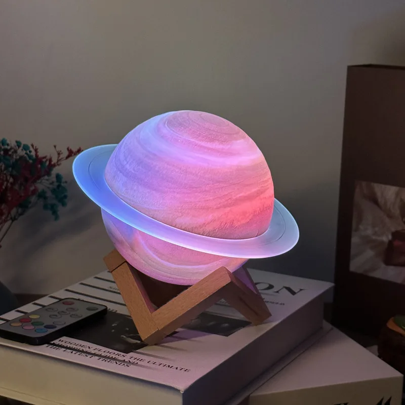 Saturn Ring Fantasy Bluetooth Speaker Desktop Decoration Planet Light Sound Atmosphere Color Changing Sound Creative Gift