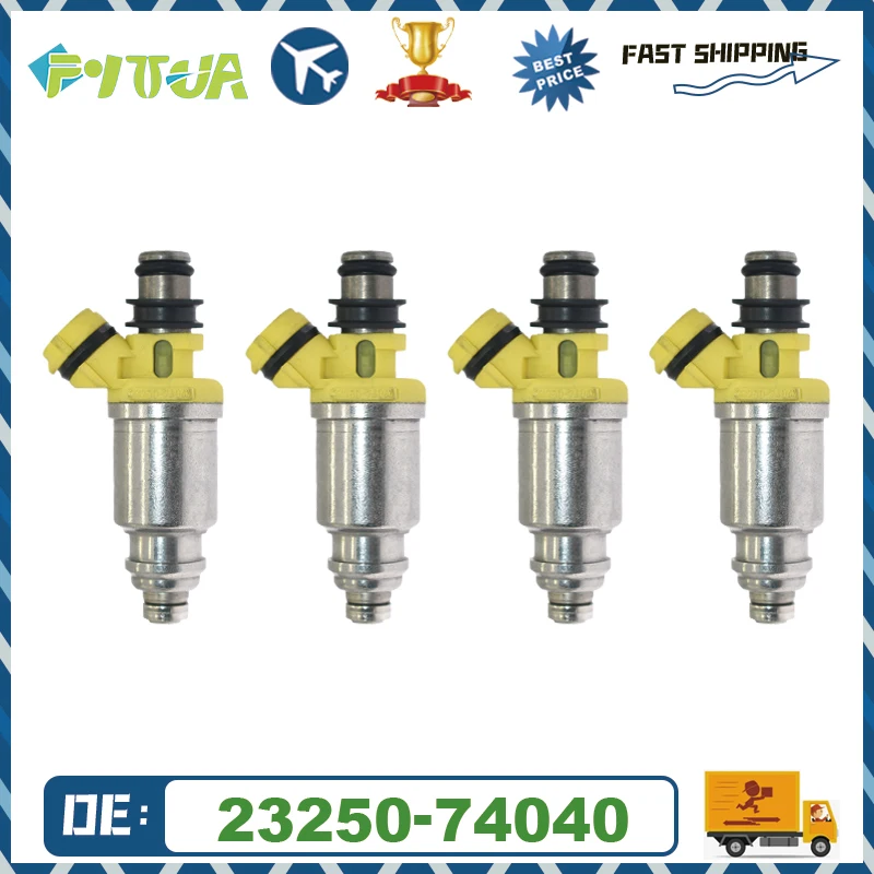 

4pcs Fuel injector 23209-74040 23250-74040 For Toyota Celica MR2 RAV4 1990-1992 2.2L I4