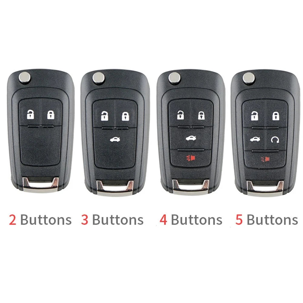 

2/3 /4/5 Buttons Flip Folding Remote Cover Car Key Fob Case Shell Fit for Chevrolet / Opel / Zafira / Vauxhall Astra Insignia