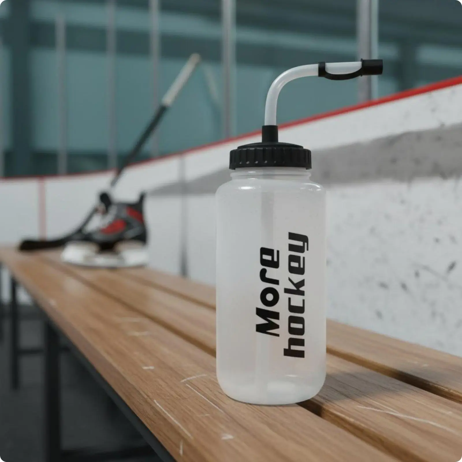 Hockey Water Bottle Large Capacity Helmet Drinking Bottle Easy to Drink for Ice Rink