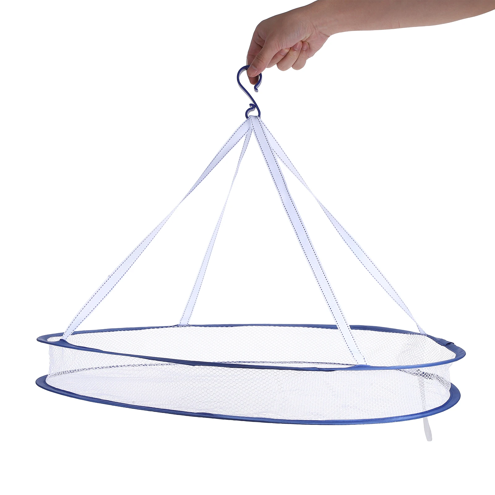 

Folding Drying Rack Foldable Laundry Clothes Hanger Portable Household Sweater Clothing Gauze Mesh for Sweaters Home Dryer