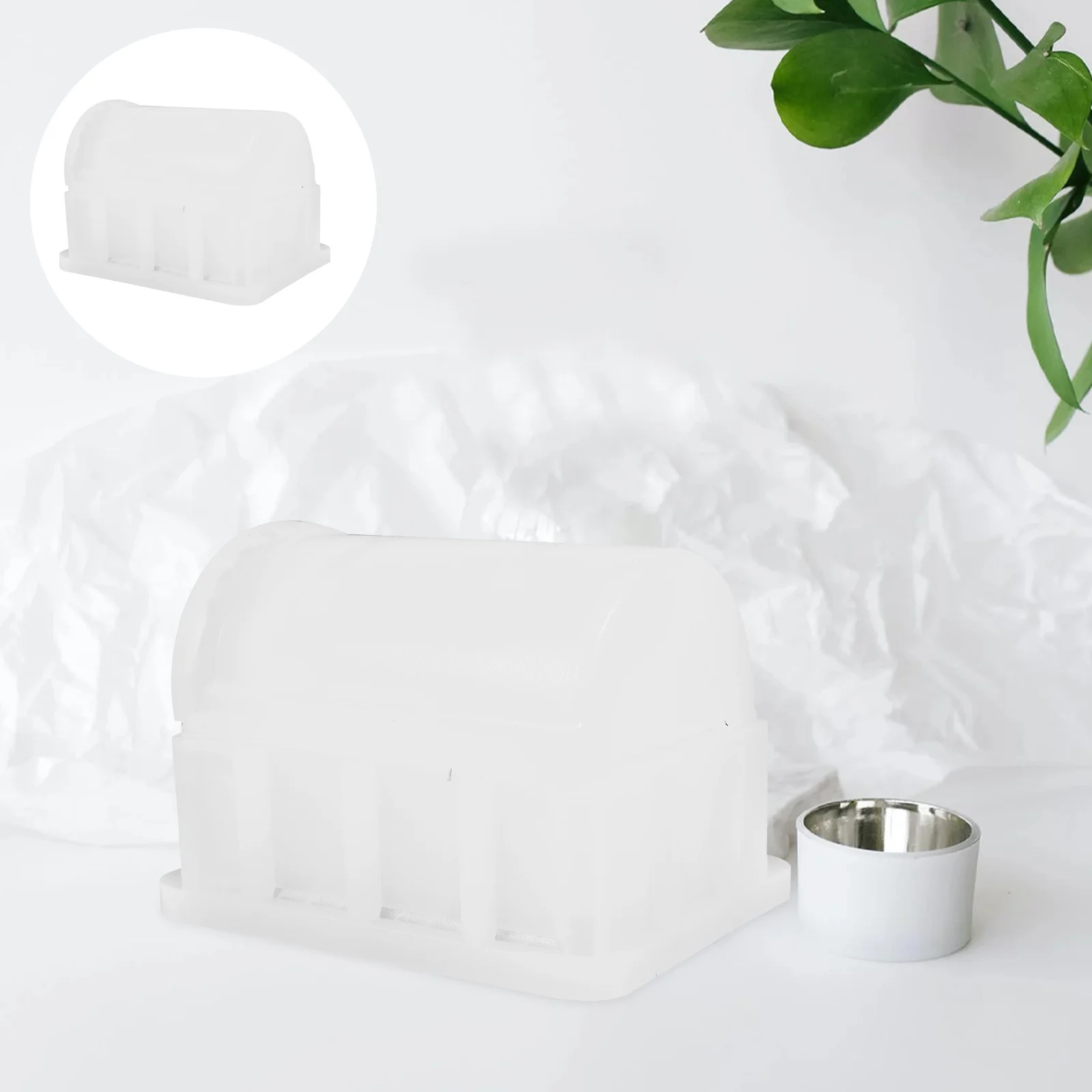 

1Set Treasure Chest Shaped Silicone Mold DIY Epoxy Casting Mold for Box Jewelry Holder Reusable Craft Making Supplies