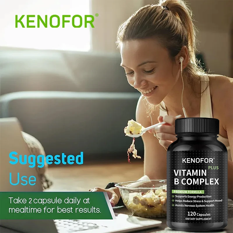 كبسولات فيتامين بي المعقدة - توفر جميع الفيتامينات B لدعم الجهاز المناعي والجهاز العصبي والطاقة والتمثيل الغذائي #5