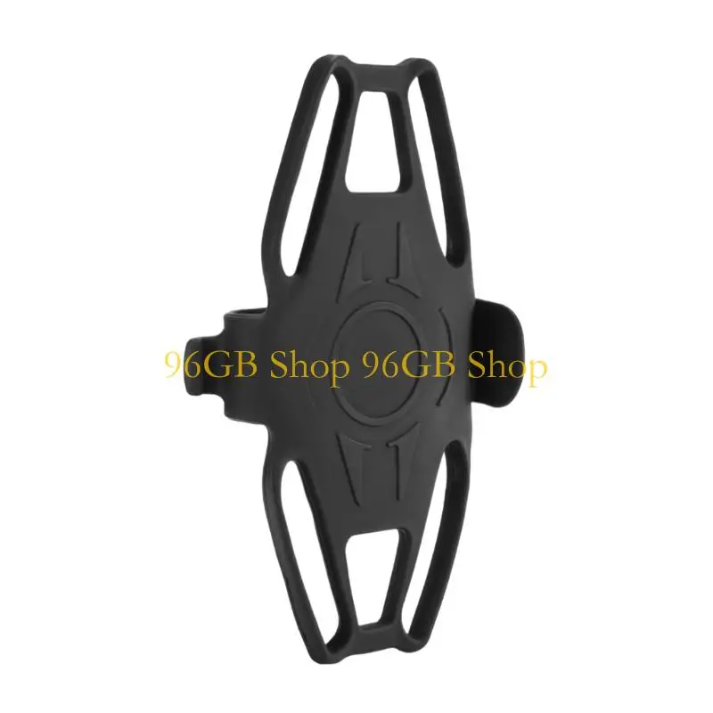 96GB Bike Handlebar Phone Strap Shock Absorbing Silicone Universal for 4-7Inch Phone