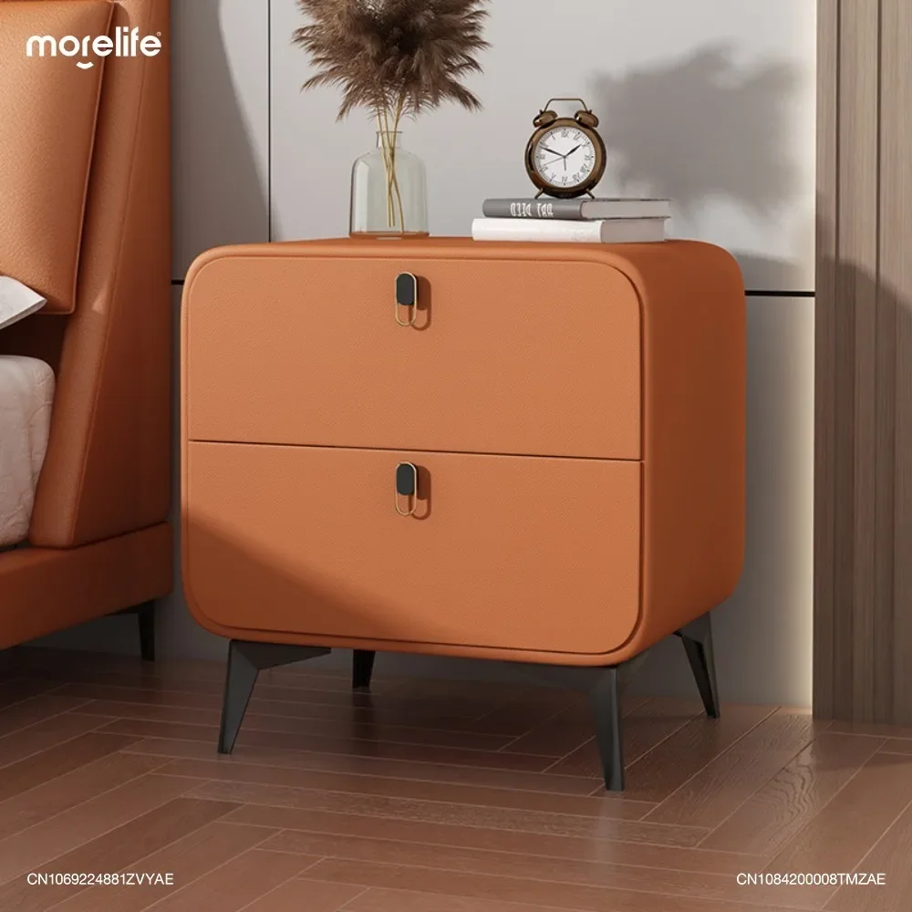 

Bedside Tables Modern Minimalist Household Solid Wood Light Luxury Children's Cream Style Bedroom Bedside Storage Cabinets K01